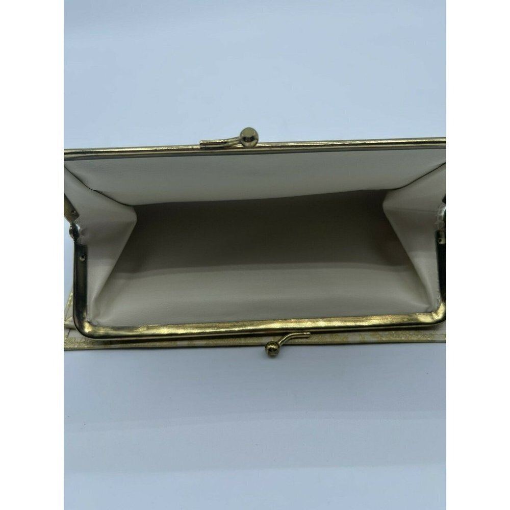 Vintage Mid Century Ladies Gold Floral Amity Wallet - Picture 5 of 5